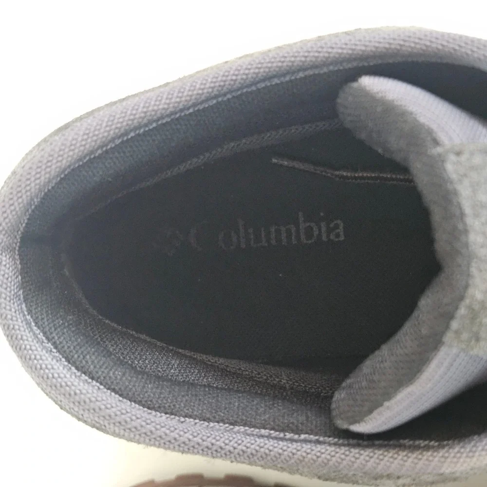 Columbia Fairbanks Mid Boots Men's 12 Blue Gray Hiking Waterproof Outdoors